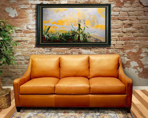 NC Furniture Manufacturer Carolina Custom Leather Sofa Setting